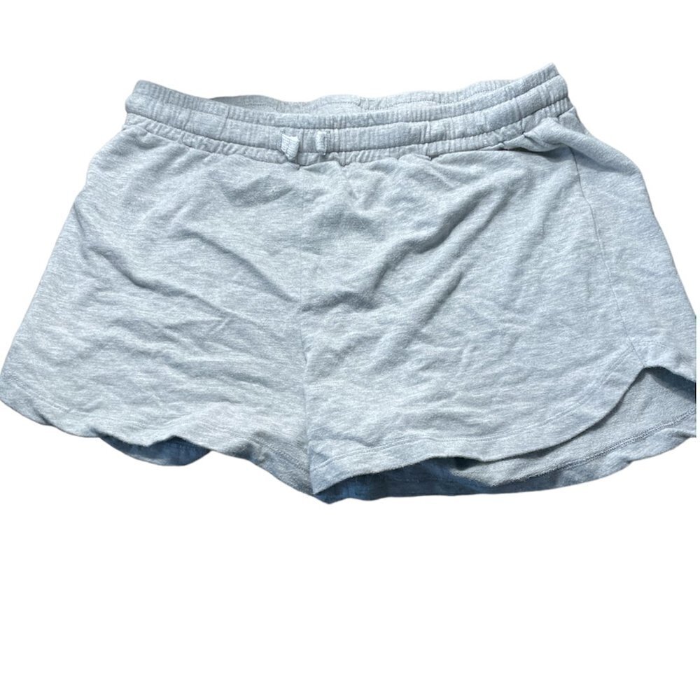 Brooklinen Loungewear Collection Gray Sweat Shorts Ladies Medium with Drawstring